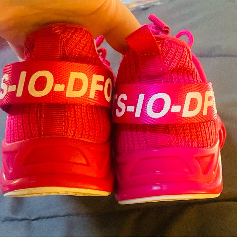 Hot Pink Women’s Sneakers - Picture 5 of 6